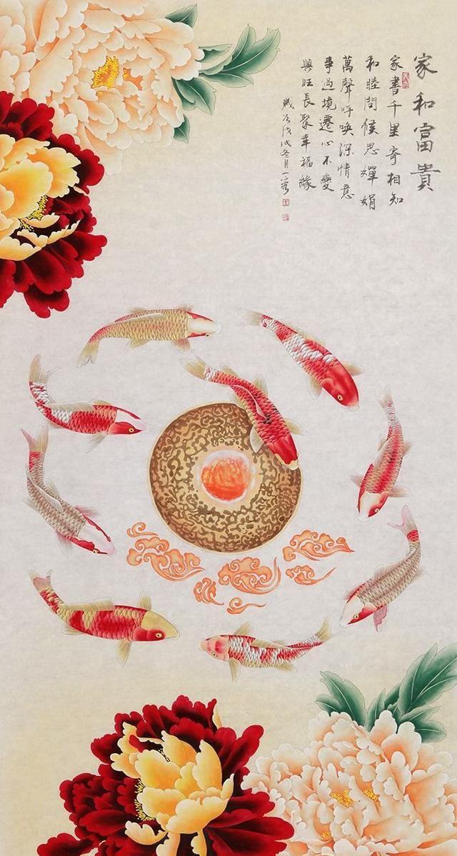 家居挂什么字画 精致花鸟画点缀温馨家居