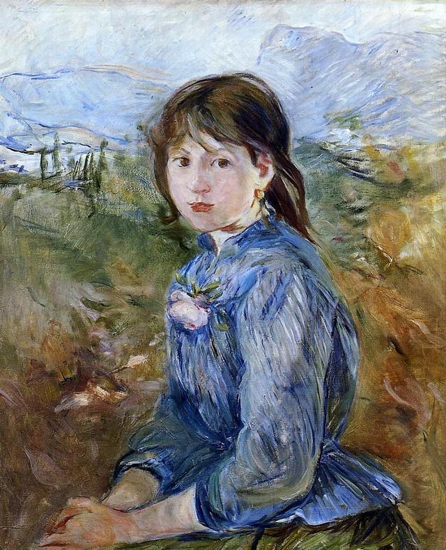 马奈油画中的女模特，也是法国最出色的印象派女画家——莫里索