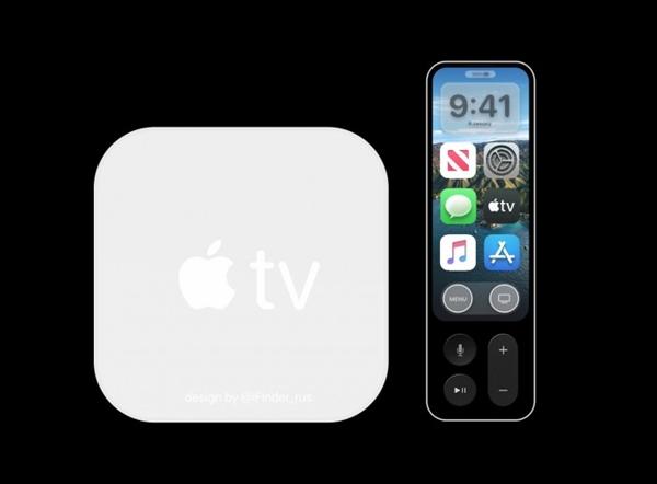 搭载A12X：苹果Apple TV 6概念图流出 遥控器带有显示屏