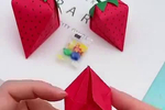 手工折纸草莓盲盒
