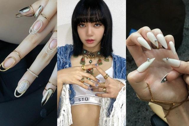 指甲戴的首饰成新趋势，跟上韩国女团美甲流行，不会街舞也靓酷炫