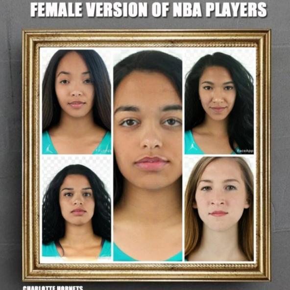 有人把那些NBA男神全给P成了女版！76人成女模队，有你爱的吗？