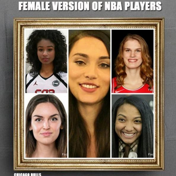 有人把那些NBA男神全给P成了女版！76人成女模队，有你爱的吗？