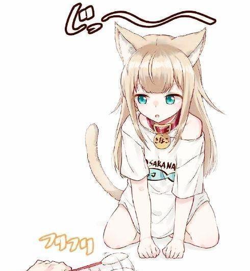 二次元少女cos猫娘，软萌可爱，宅男看到后，果然猫娘才是最爱