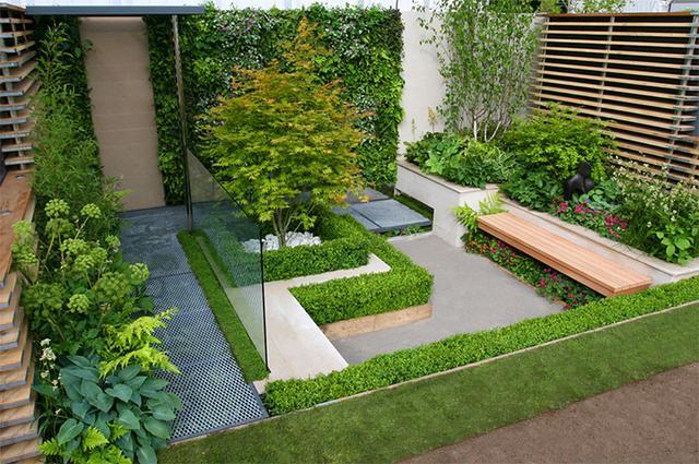 20㎡左右的面积也能做成花园，这么设计就不显得面积小