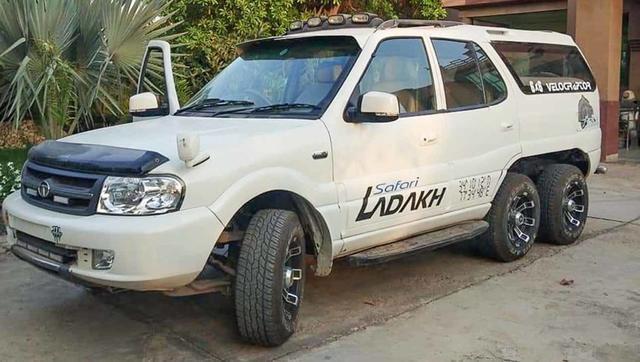 印度国企助力“山地部队”，打造700辆专车，车身贴有拉达克字样
