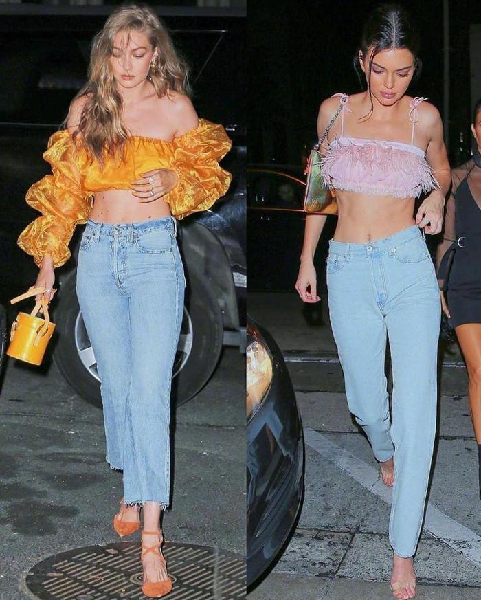 都是Pljj！Gigi Hadid 与Kendall Jenner 相似街拍造型对比集合……