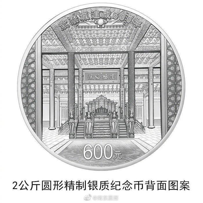 一公斤“故宫600年”金质纪念币来了……