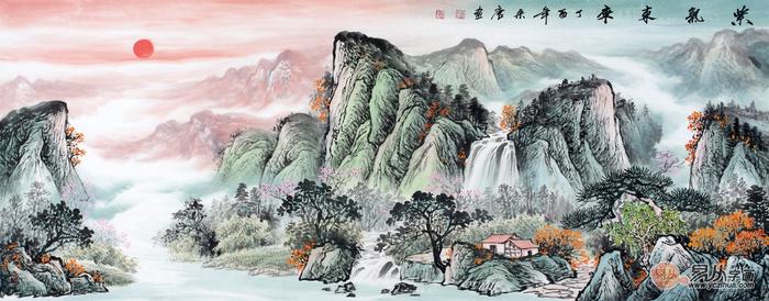 客厅东墙挂什么风景风水好 国画山水聚财又旺人