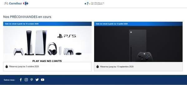 法国家乐福开启次世代主机预购 PS5和XSX价格曝光