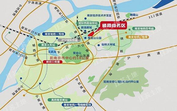 栖霞商务区区位示意图