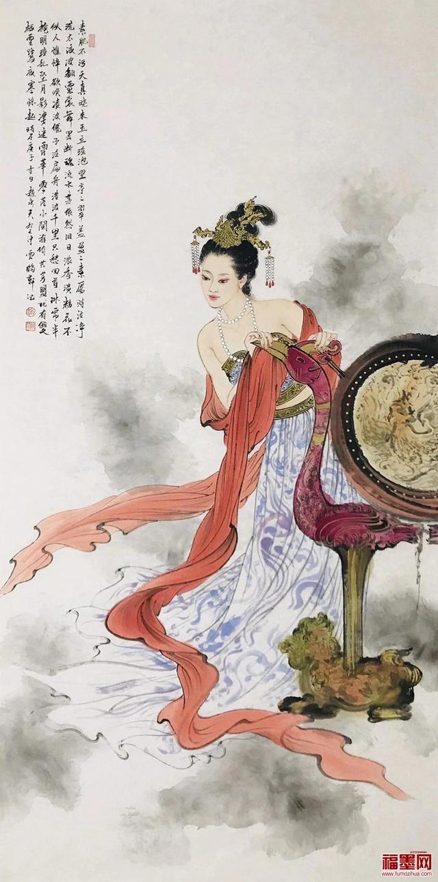 用时代笔墨绘出人文精品，当代名家工笔画人物作品欣赏