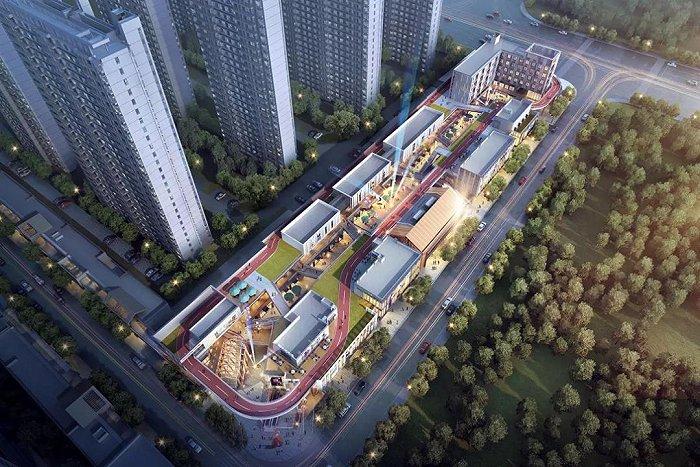 天空跑道效果图