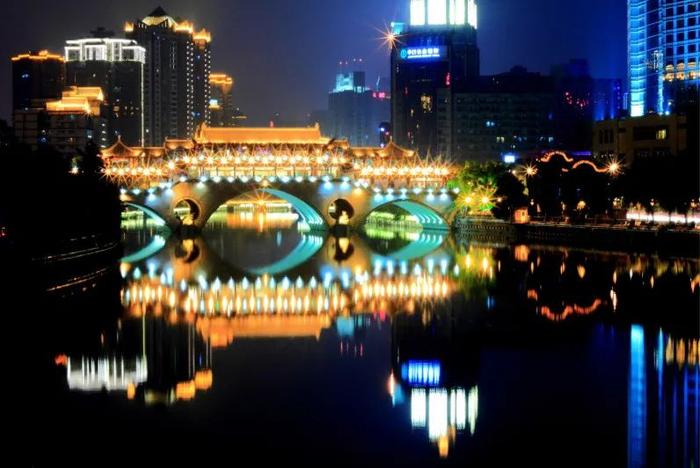 ▲成都锦江夜景