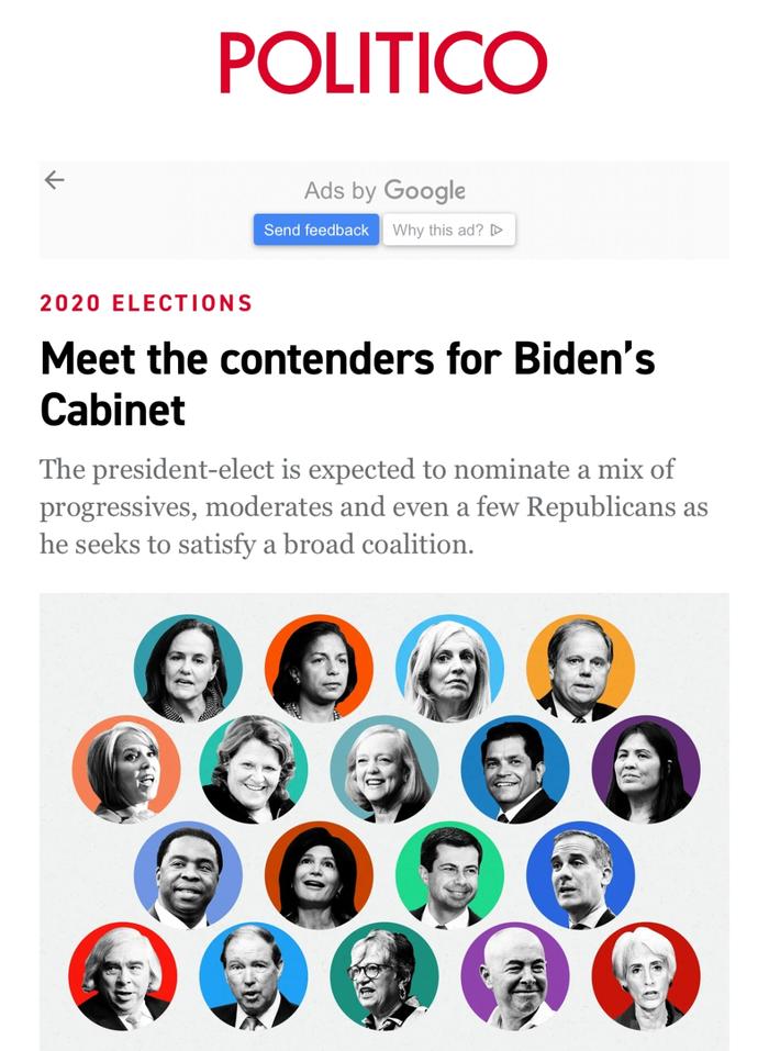 Politico报道截图