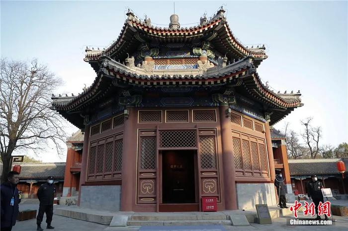圆明园正觉寺文殊亭外景。中新社记者 杜洋 摄