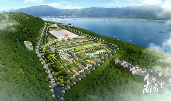 工程取水口地心泵站效果图
