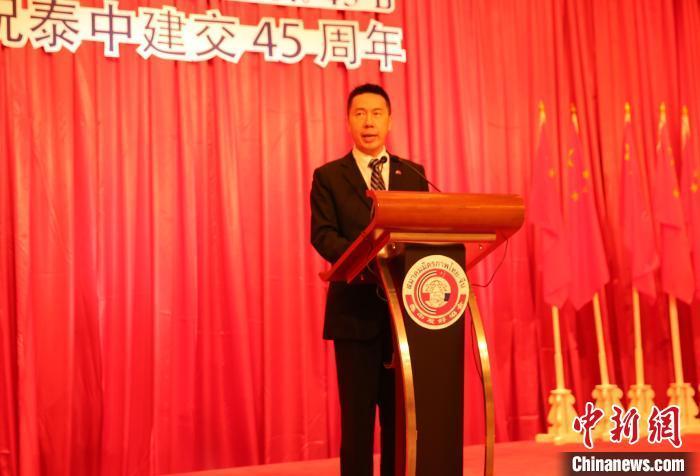 中国驻泰国大使馆临时代办杨欣致辞。 王国安 摄
