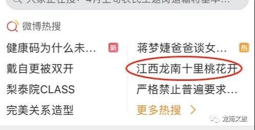 十里桃花开，龙南凭实力上热搜！