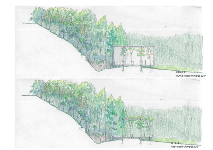 槙文彦前泽住宅花园“露天剧场+白花亭” / APL design workshop