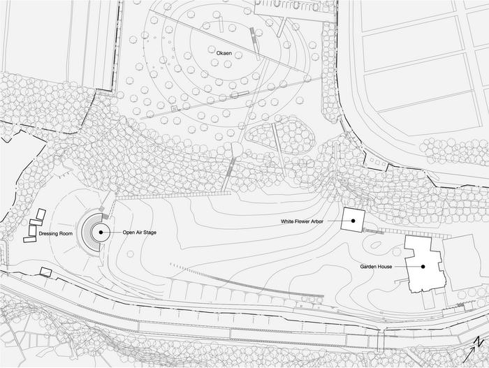 槙文彦前泽住宅花园“露天剧场+白花亭” / APL design workshop