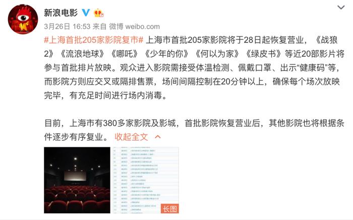 全国影院复工叫停,一位电影公司CEO眼中的行业复苏还有多远?