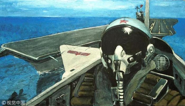 “海空卫士”王伟油画遗作
