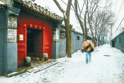 景阳胡同5号院前街景。蒋晨明 摄