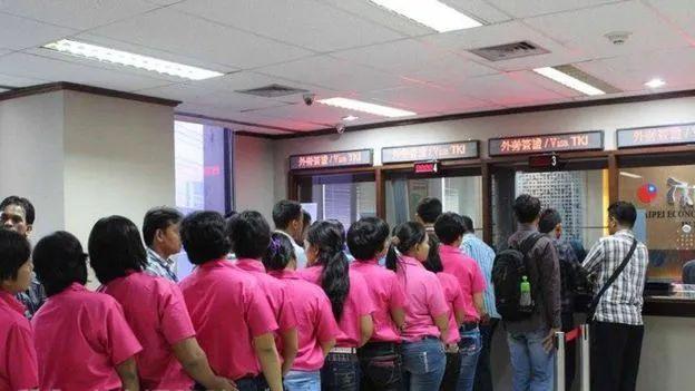 ▲台湾有许多外来劳工。图片来源:CNA