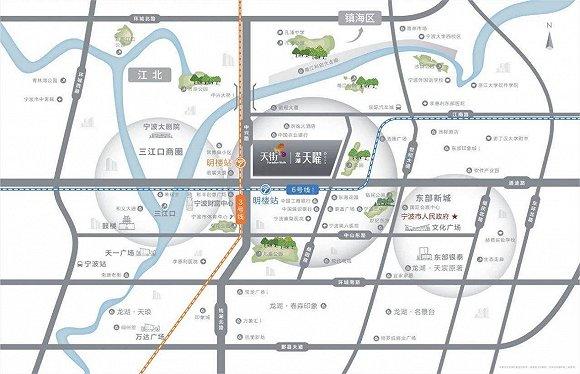 龙湖天曜,区位示意图