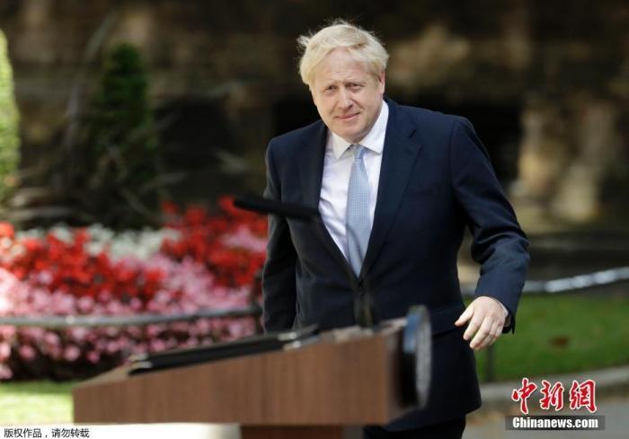 资料图:英国首相约翰逊。