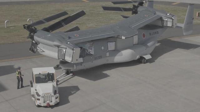 V-22“鱼鹰”运输机抵达日本岩国基地