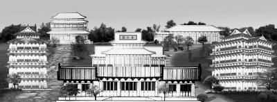 香水园复原示意图
