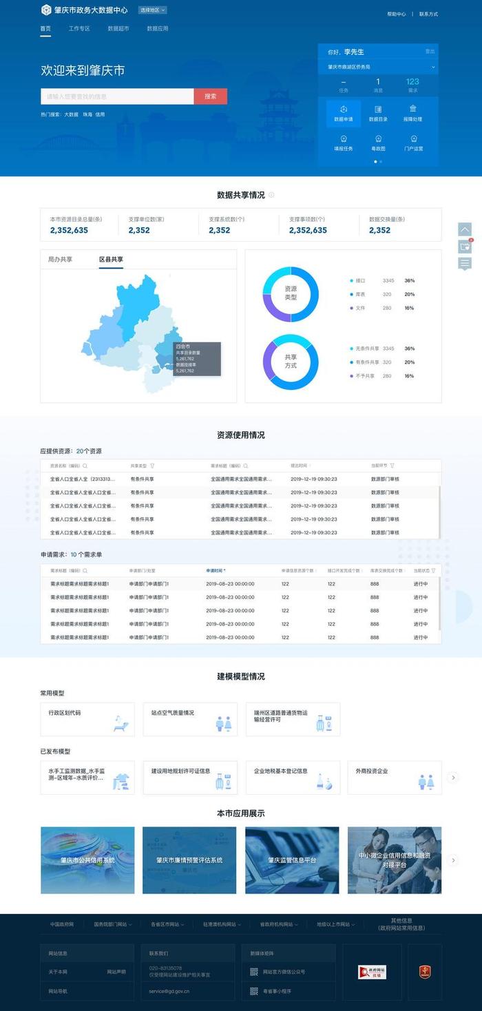 肇庆率先建成省政务大数据中心省市一体化地市节点