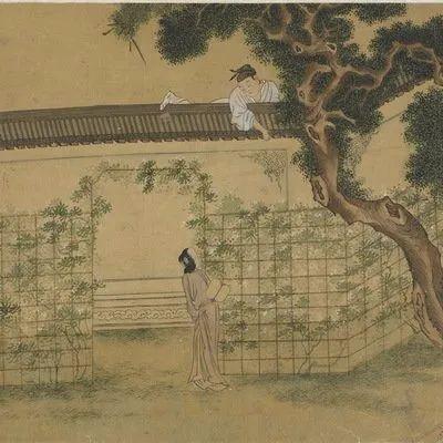图源:明 仇英 西厢记局部