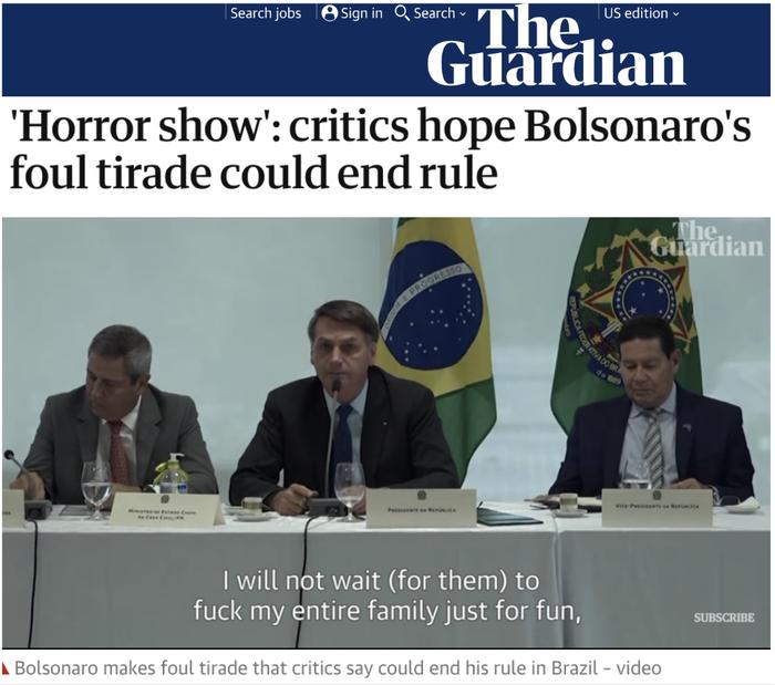 巴西内阁会议视频震惊全国