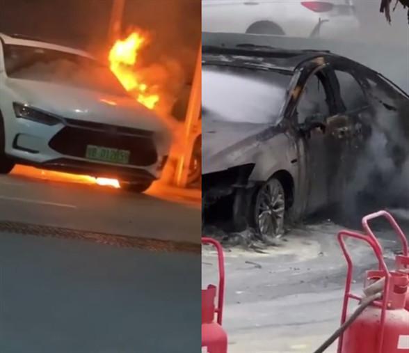 一辆比亚迪秦Pro EV在深圳起火 不再“零安全事故”