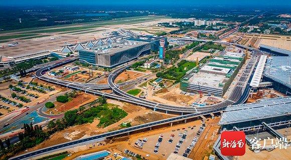 图为海口美兰国际机场环状交通路桥。图片来源:南海网