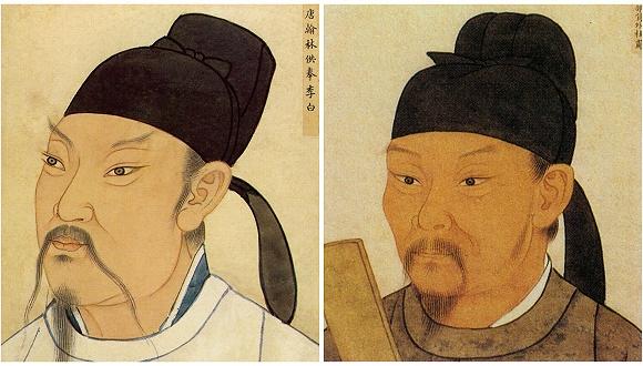 李白(左)与杜甫(右),图片来源:视觉中国