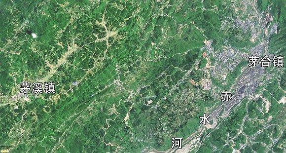 ▲茅台镇、茅溪镇相对位置图