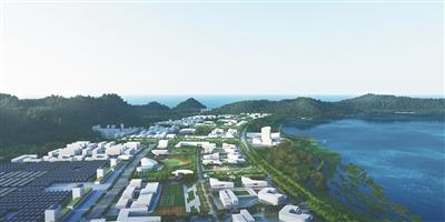 海南陵水黎安国际教育创新试验区规划建设效果图。