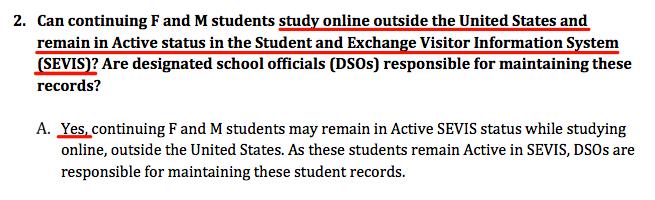 突发！特朗普政府取消留学生网课限制，全上网课不会被遣返了！