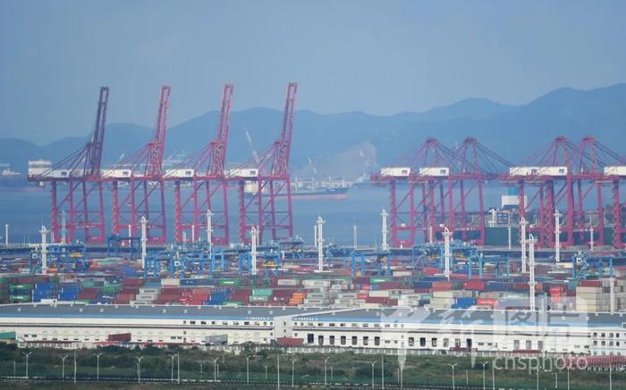 图为宁波舟山港梅山保税港区。中新社 王刚 摄