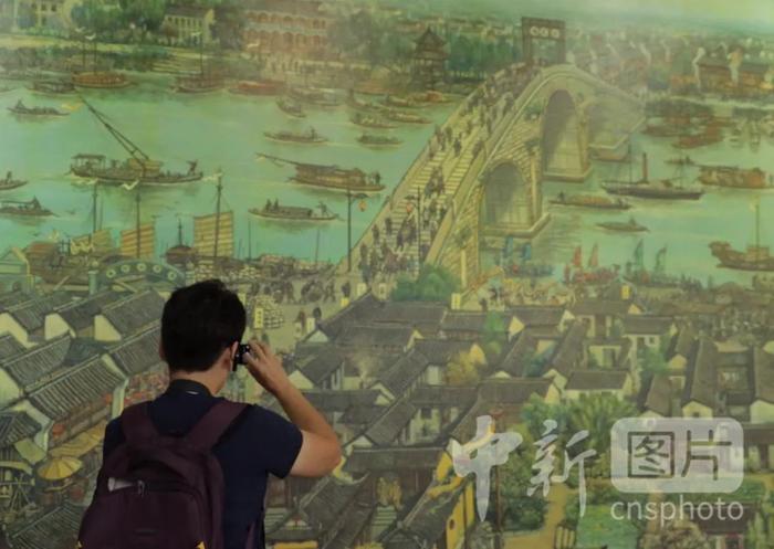 图为运河图。中新社 王刚 摄