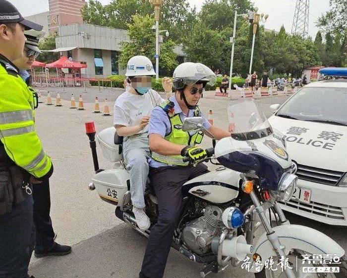 参加公务员考试走错考场，聊城执勤交警连助两考生紧急赶考