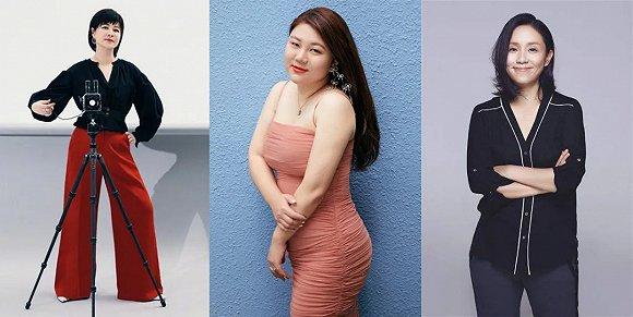 ▲杜华、杨天真、龙丹妮(从左到右)