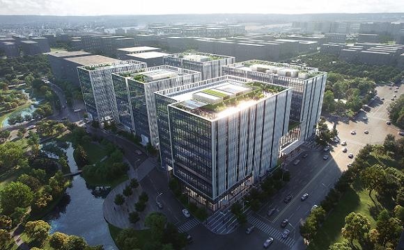 上海万象企业中心鸟瞰效果图