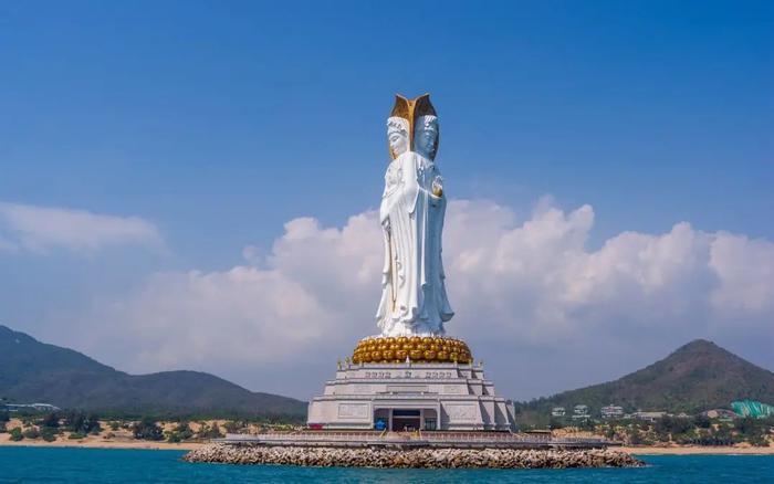 海上观音,一体化三尊,巍峨壮观