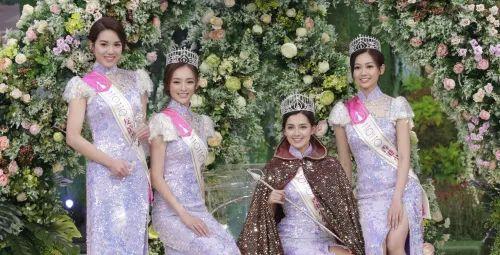 (从左至右分别为:友谊小姐邝美璇、亚军陈桢怡、冠军谢嘉怡和季军郭柏妍)