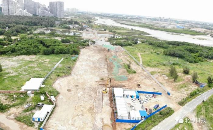 北海滨江路道路工程正式动土！将建起一座跨越冯家江支流的桥梁